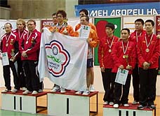 Top 3 podium finisher for men's team event in Sofia, Bulgaria