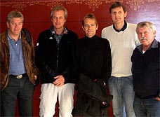 Observer from Norway, Peter Krogol, Walter Vogel, Mike Schmauser, and Rudi Merz