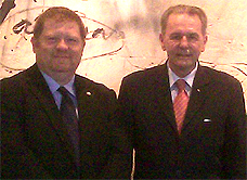 ICSD President Crowley and IOC President Rogge
